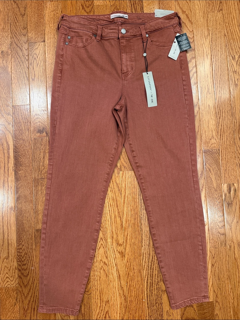 Liverpool Women's Skinny Jeans in Terra Cotta